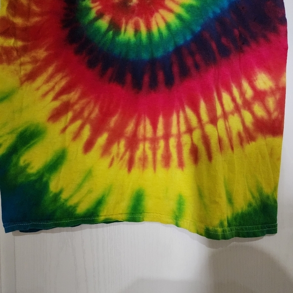 Colortone Rainbow swirl short sleeve tie dye shirt Size Adult M - Picture 2 of 11